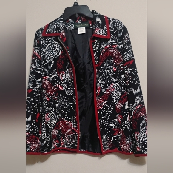 Women's Harve'Benard by Benard Holtzman Multicolor Blazer/Jacket Size: 10 - Picture 8 of 11